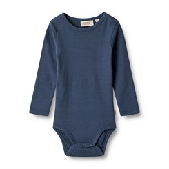 Wheat rib Body LS Spencer - Blue waves